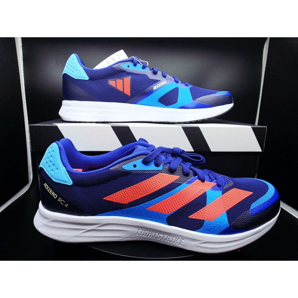 adidas Adizero RC 4 M Lightstrike Low Top Lace-Up Blue/Orange US 10.5 MEN